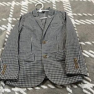 Like New Boys Crewcuts Ludlow gingham blazer. Perfect for spring. Size 7